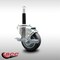 Service Caster 3.5'' SS Thermoplastic Rubber Swivel 3/4'' Expanding Stem Caster with Brake SCC-SSEX20S3514-TPRB-TLB-34 - alternate 4